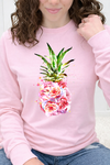 Pink Long Sleeve Gildan Tee