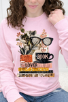 Pink Long Sleeve Gildan Tee