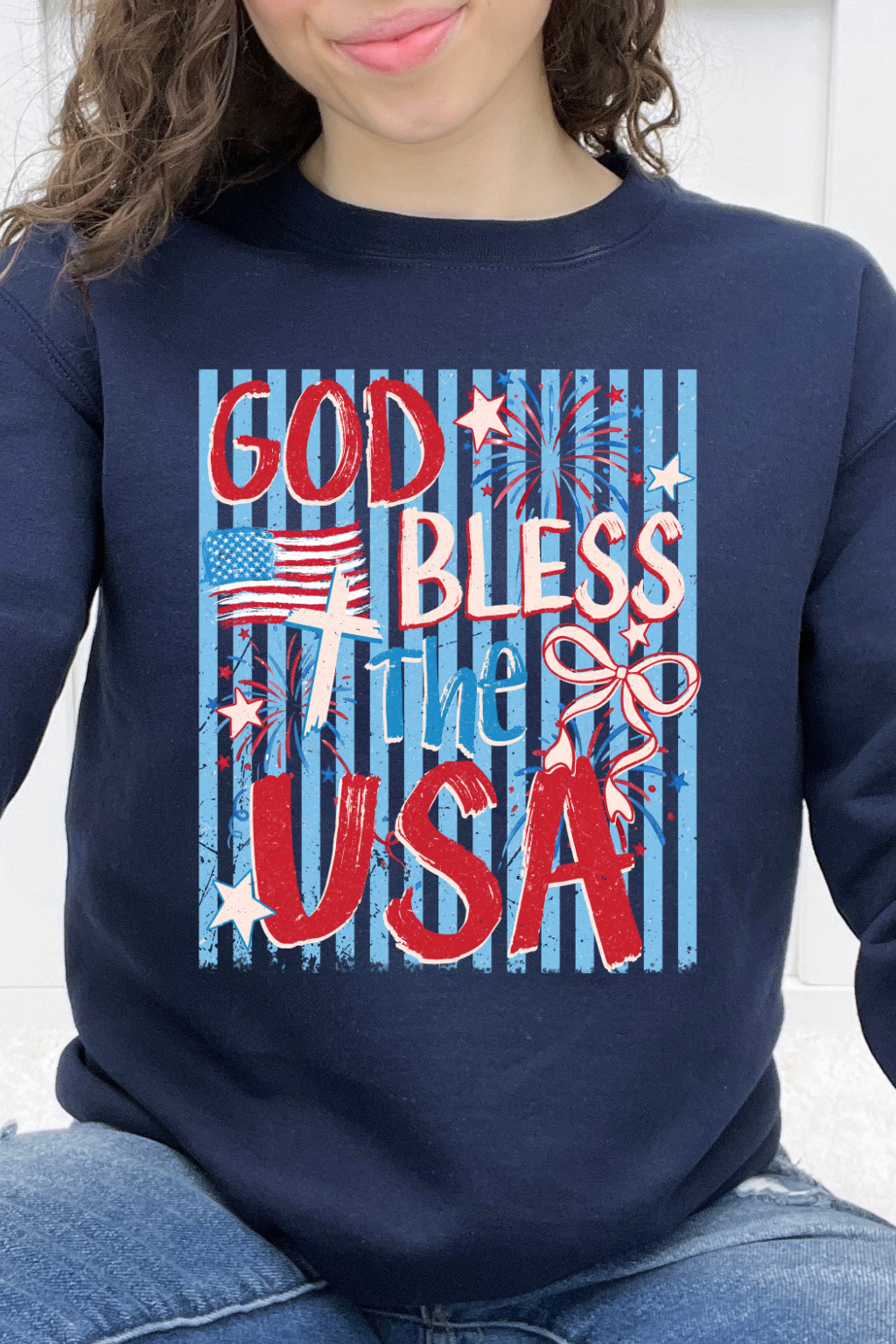 God Bless The USA Striped Graphic Collection
