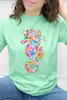 Vibrant Bloom Seahorse Graphic Collection