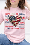 Pink Tultex Tee