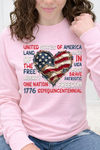 Pink Long Sleeve Gildan Tee