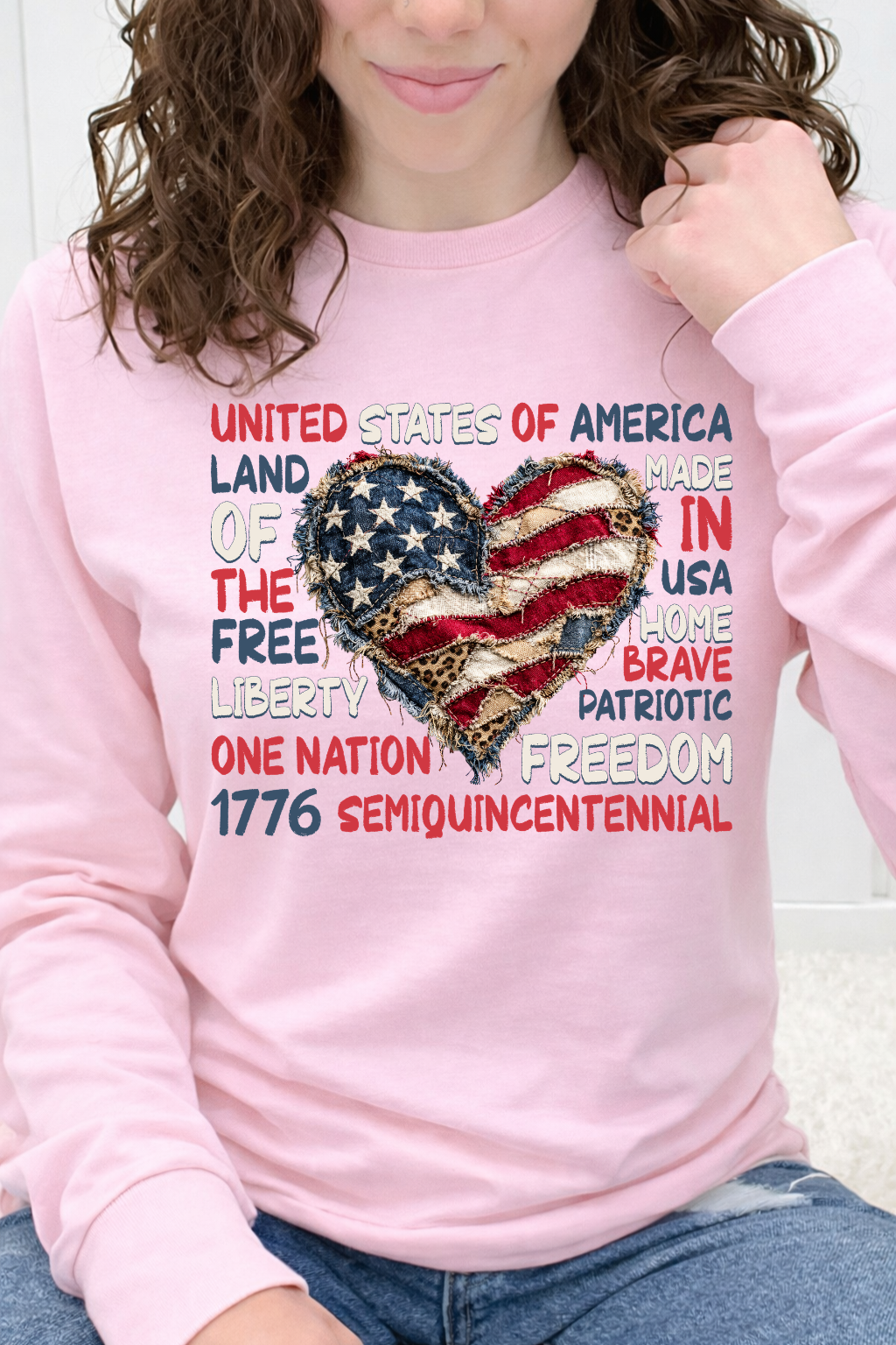 Patriotic Patchwork Heart Graphic Collection