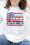 White Tultex Tee