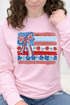 Pink Long Sleeve Gildan Tee