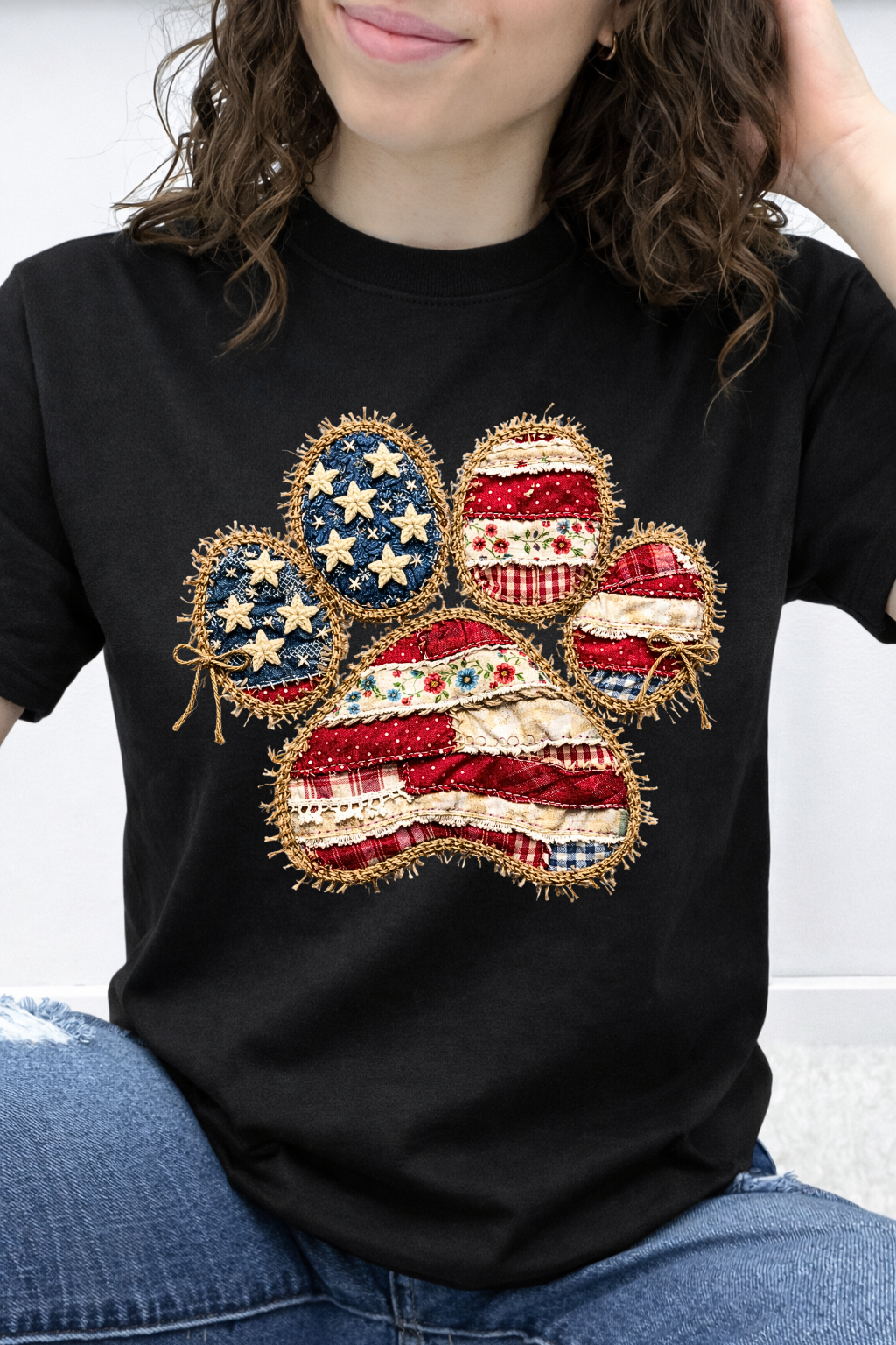 Stars & Stripes Paw Print Graphic Collection