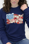 Navy Long Sleeve Tultex Tee