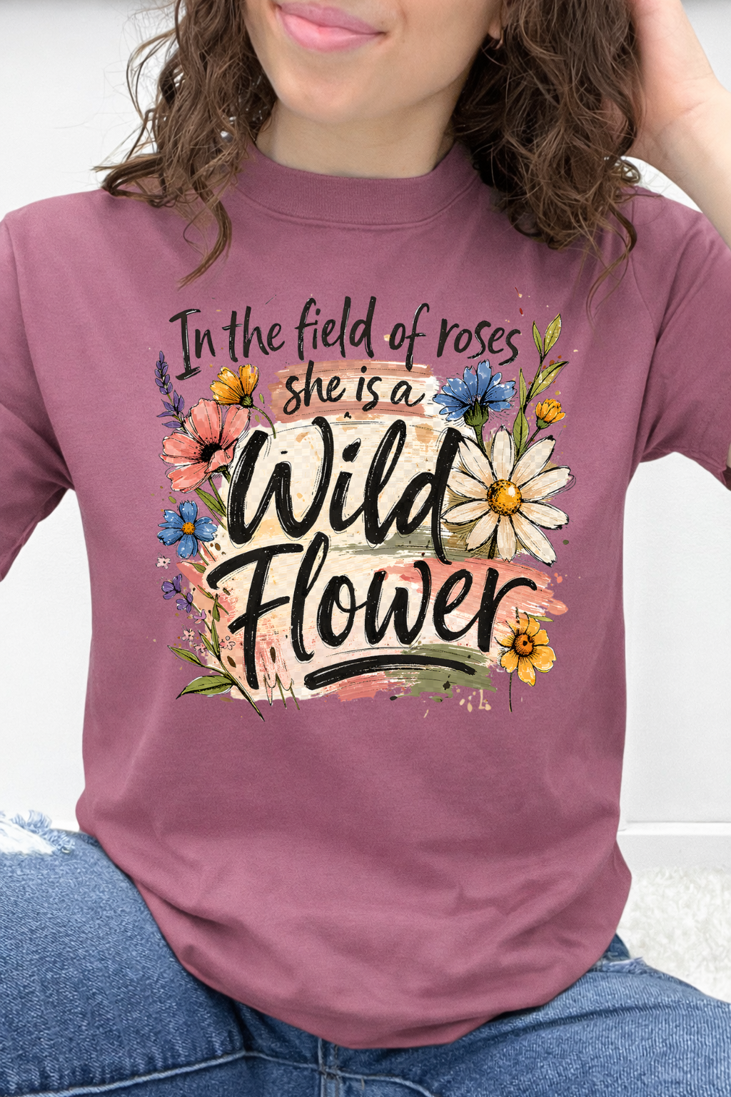 In The Field Of Roses She Is A Wild Flower Graphic Collection