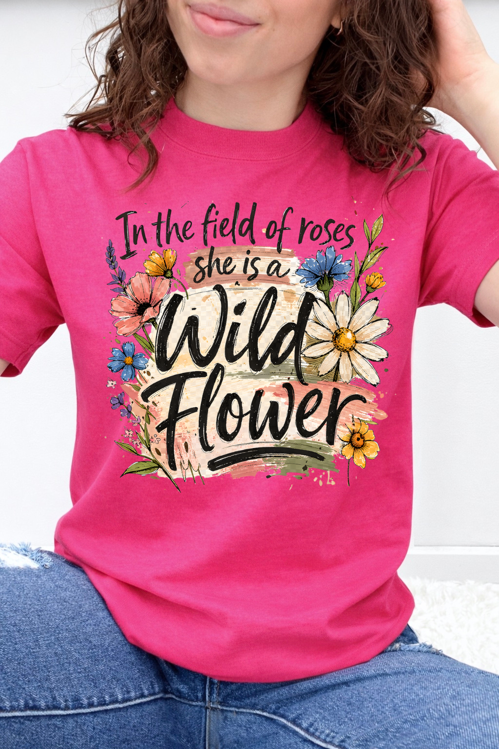 In The Field Of Roses She Is A Wild Flower Graphic Collection