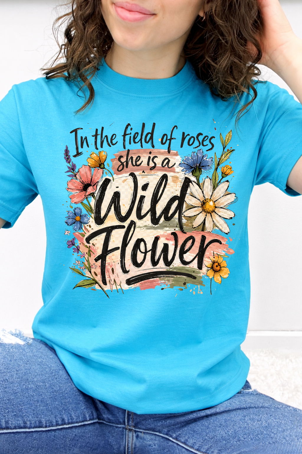 In The Field Of Roses She Is A Wild Flower Graphic Collection