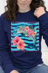 Navy Long Sleeve Tultex Tee