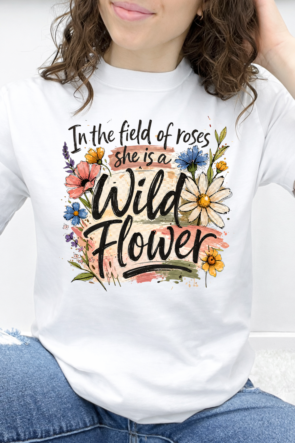 In The Field Of Roses She Is A Wild Flower Graphic Collection