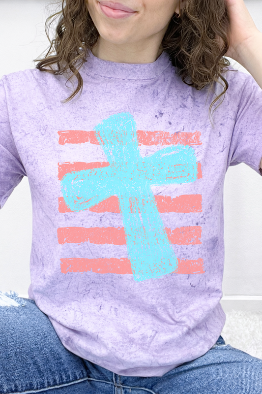 Distressed Stripe Cross Graphic Collection
