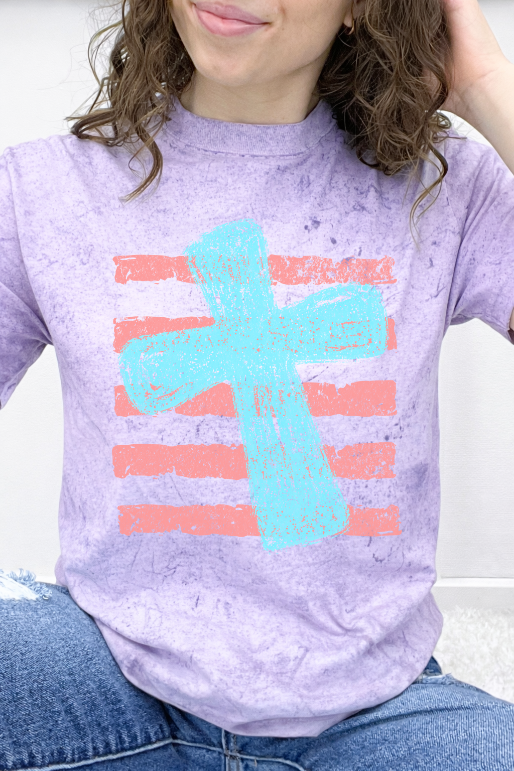 Distressed Stripe Cross Graphic Collection