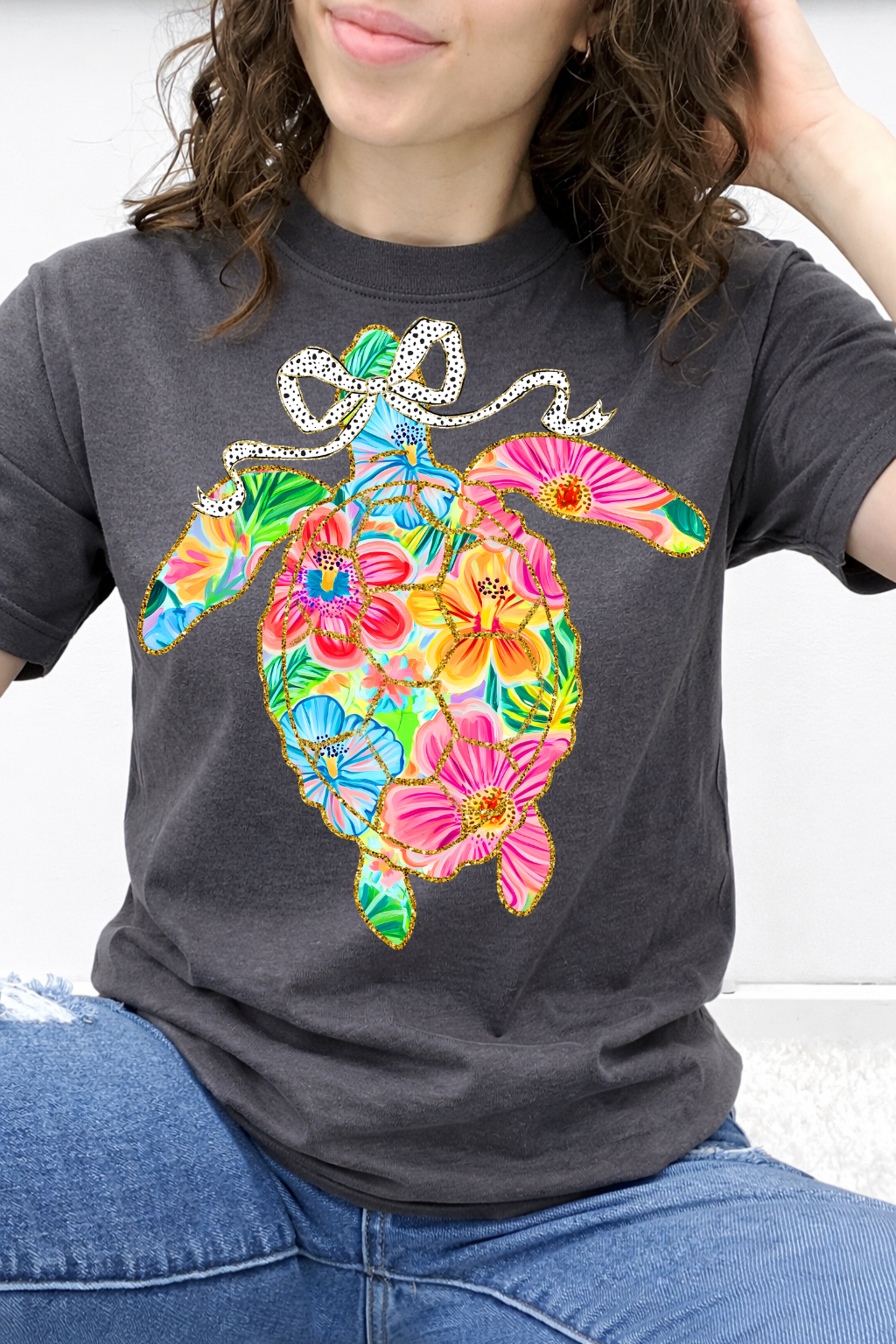 Tropical Bloom Sea Turtle Graphic Collection