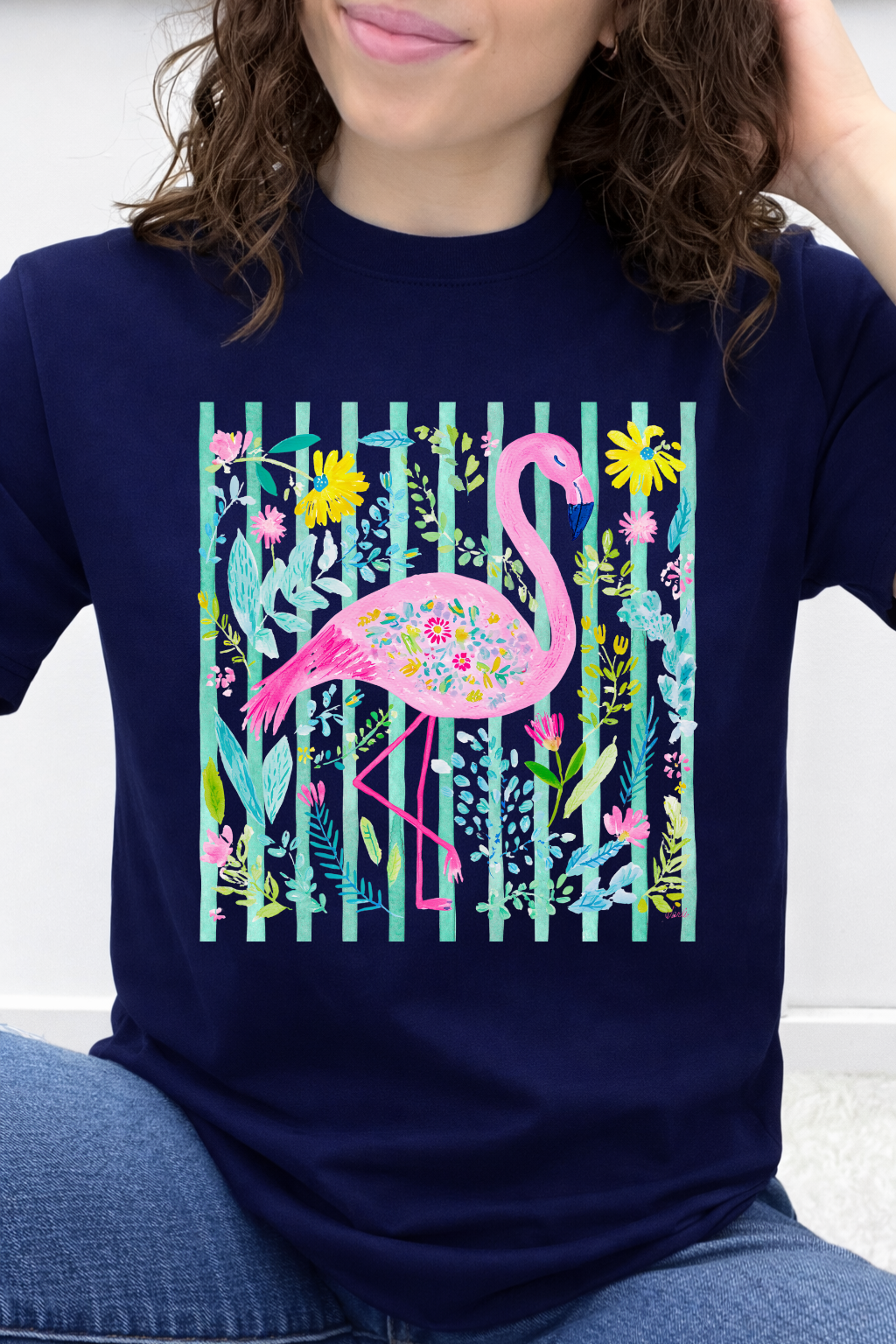 Tropical Wildflower Flamingo Graphic Collection