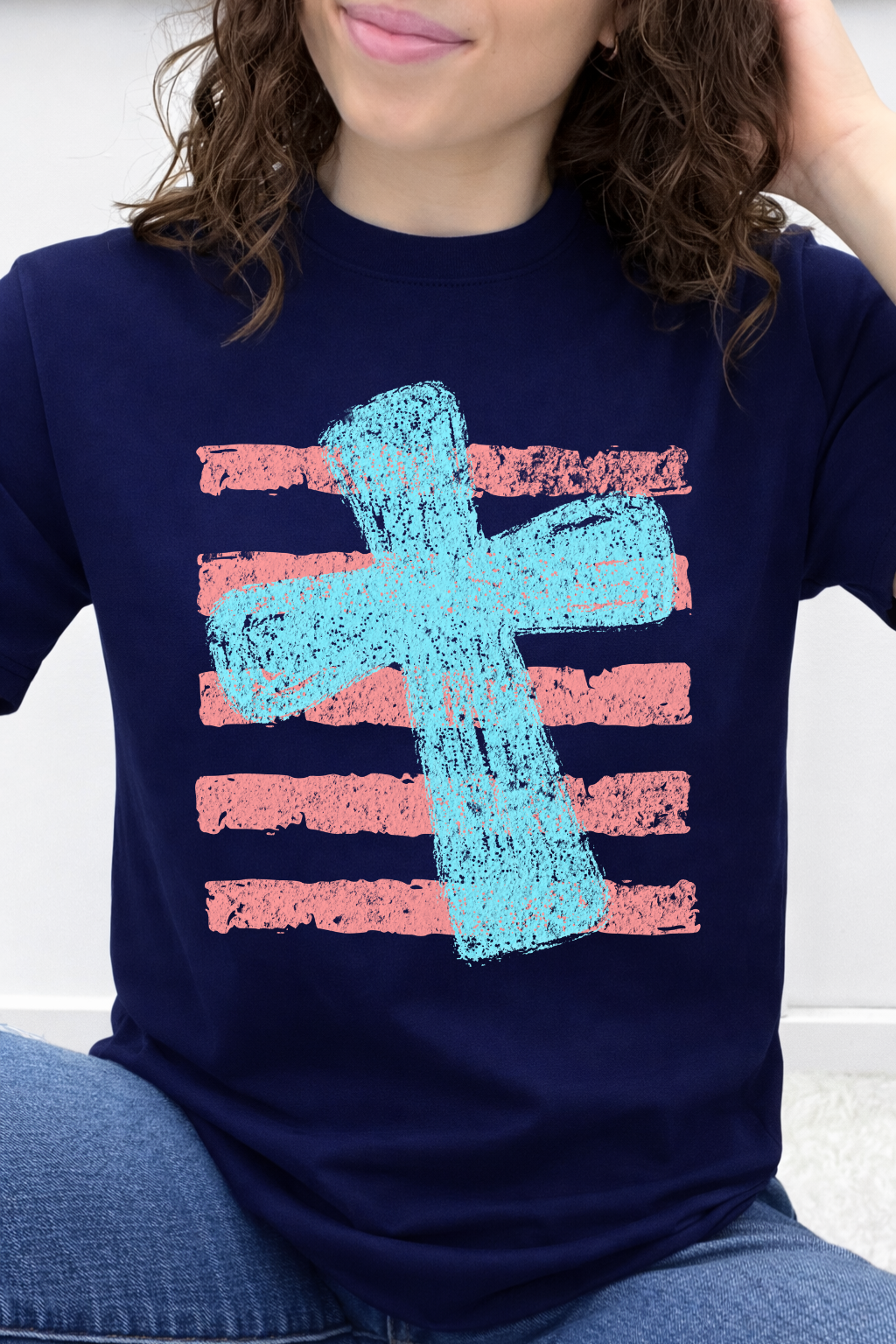 Distressed Stripe Cross Graphic Collection