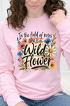 Pink Long Sleeve Gildan Tee