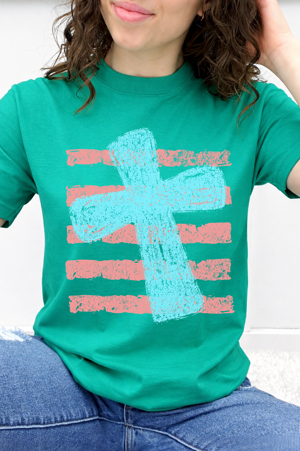 Distressed Stripe Cross Graphic Collection