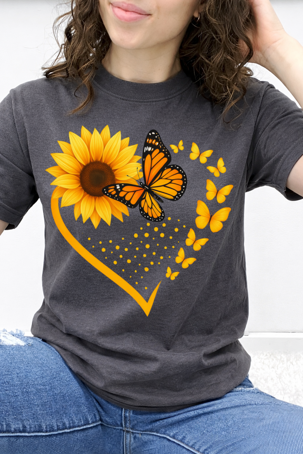 Sunflower Heart Flutter Graphic Collection