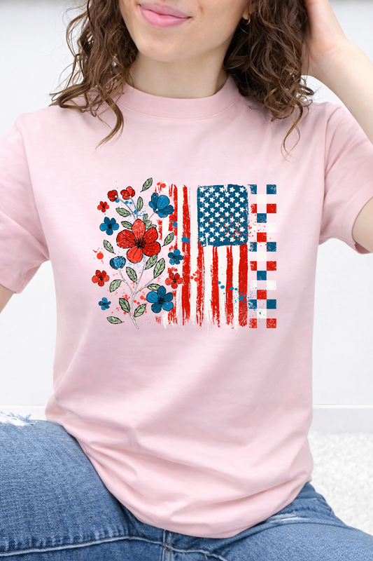 Checkers & Blooms Flag Graphic Collection