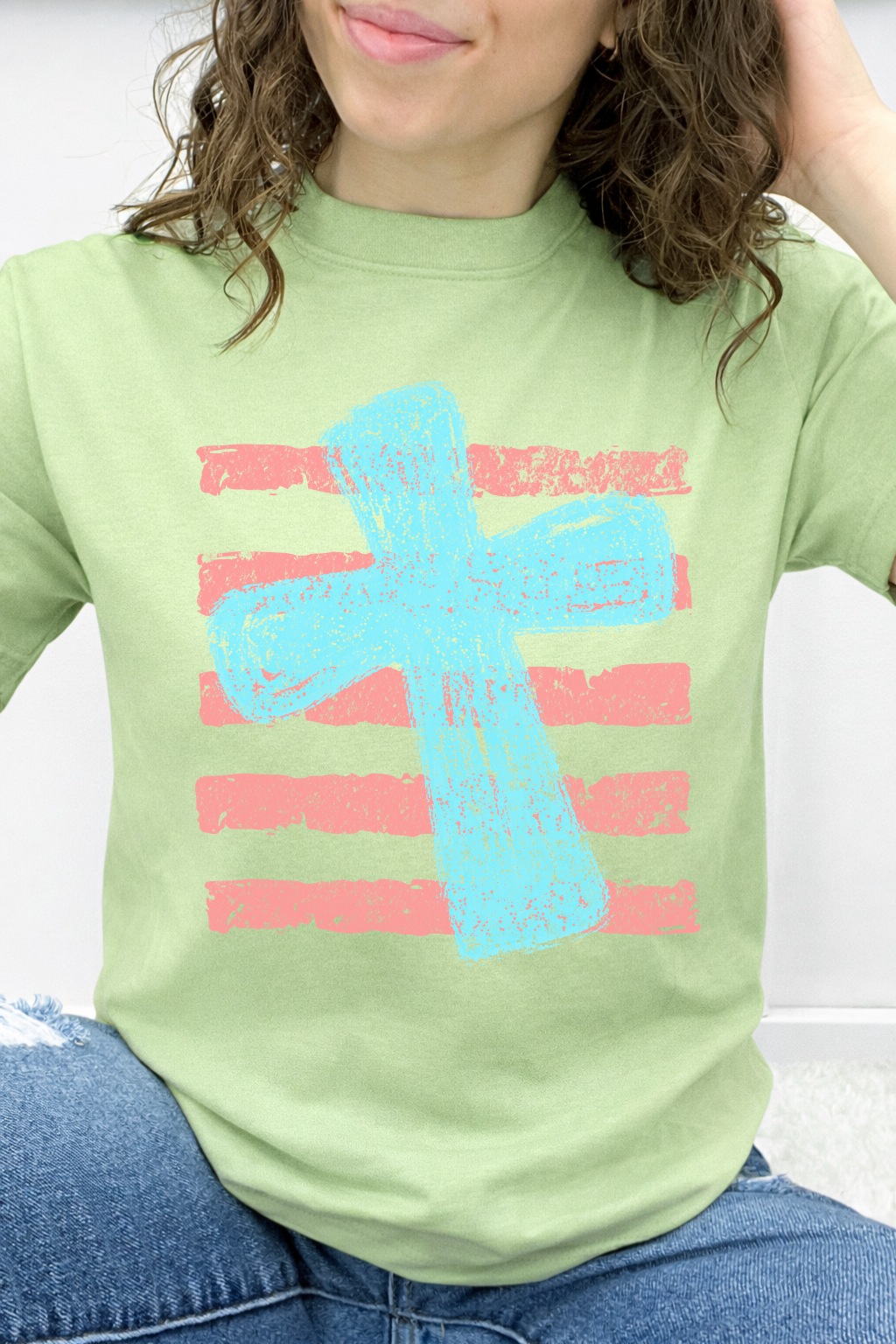 Distressed Stripe Cross Graphic Collection