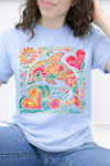 Light Blue Comfort Colors Tee