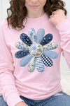 Pink Long Sleeve Gildan Tee