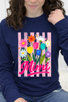 Navy Long Sleeve Tultex Tee