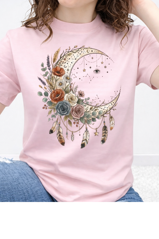 Boho Floral Moon Graphic Collection