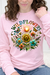Pink Long Sleeve Gildan Tee