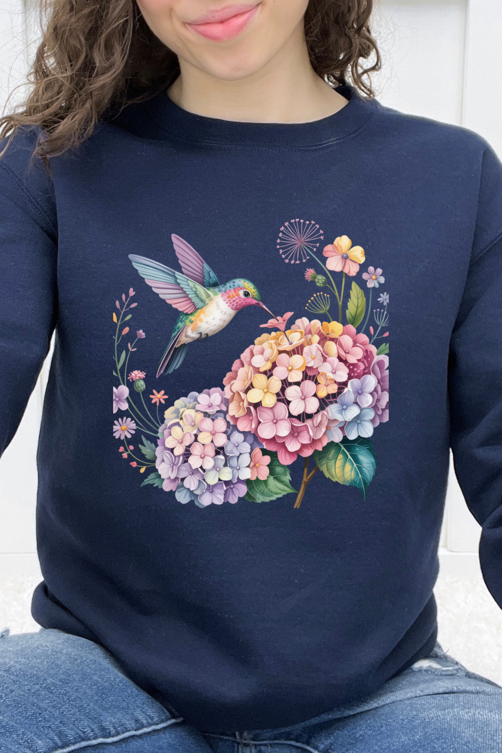 Hydrangea Hummingbird Graphic Collection
