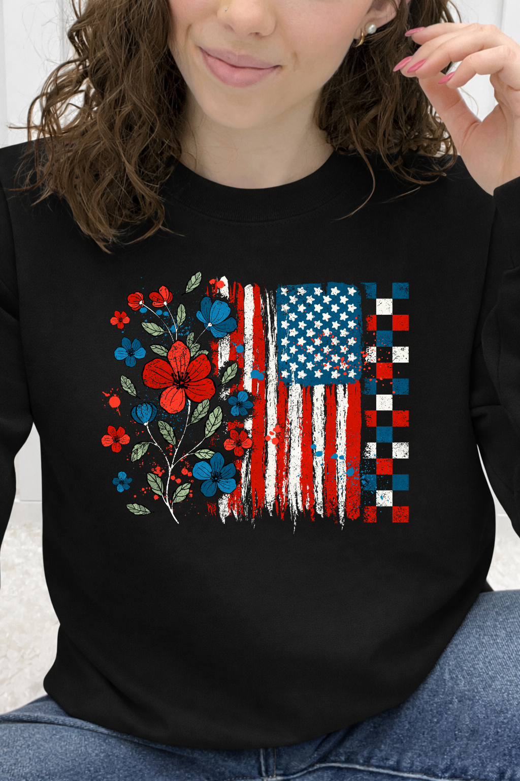 Checkers & Blooms Flag Graphic Collection