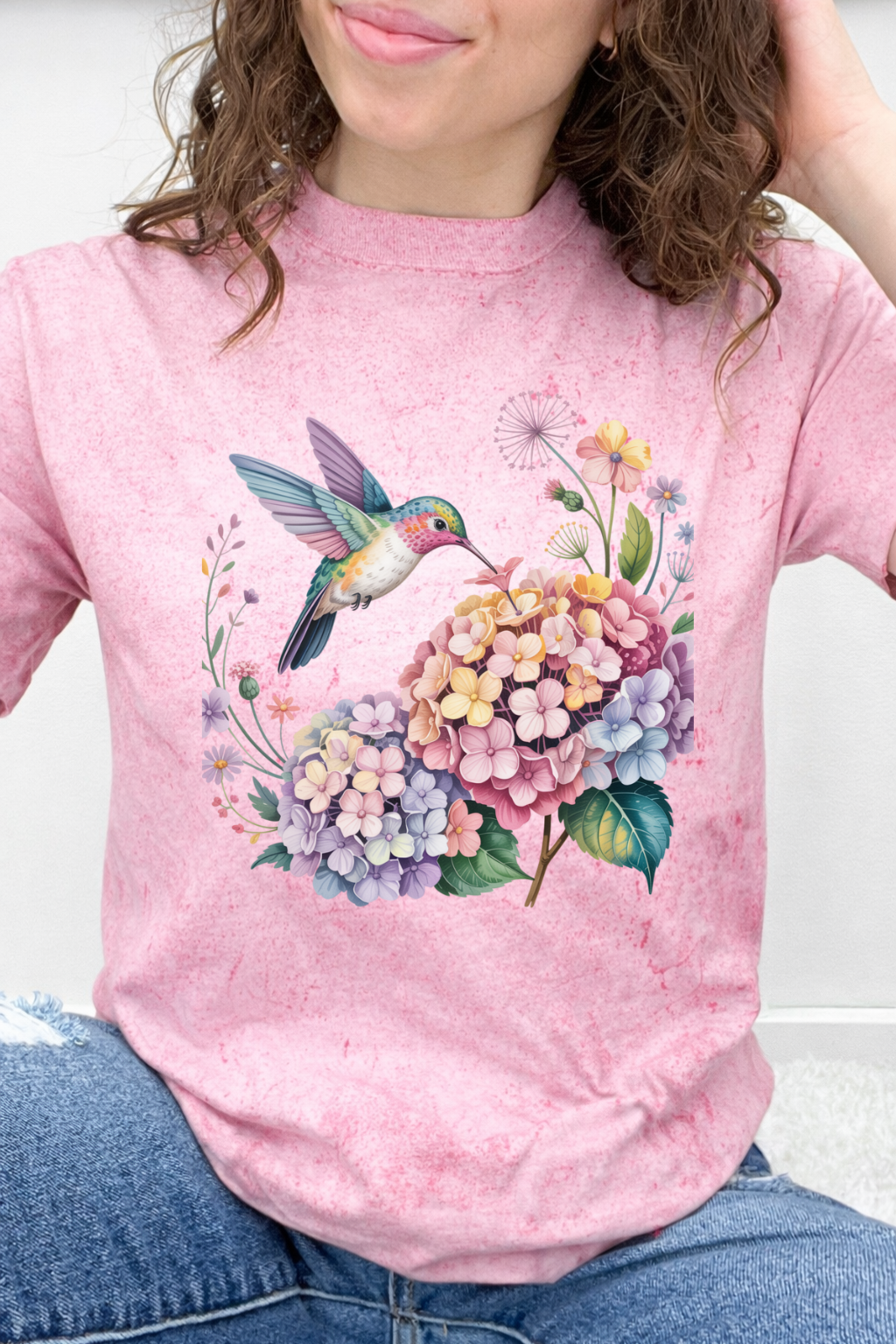Hydrangea Hummingbird Graphic Collection