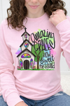 Pink Long Sleeve Gildan Tee