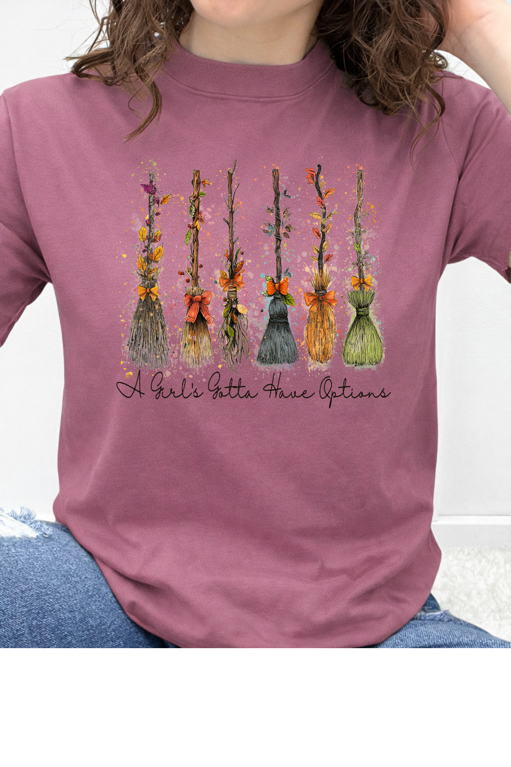 A Girl's Gotta Have Options Brooms Graphic Collection