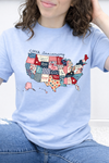 Light Blue Comfort Colors Tee