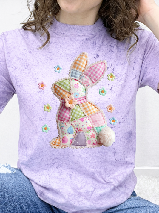 Quilted Floral Easter Bunny Graphic Collection