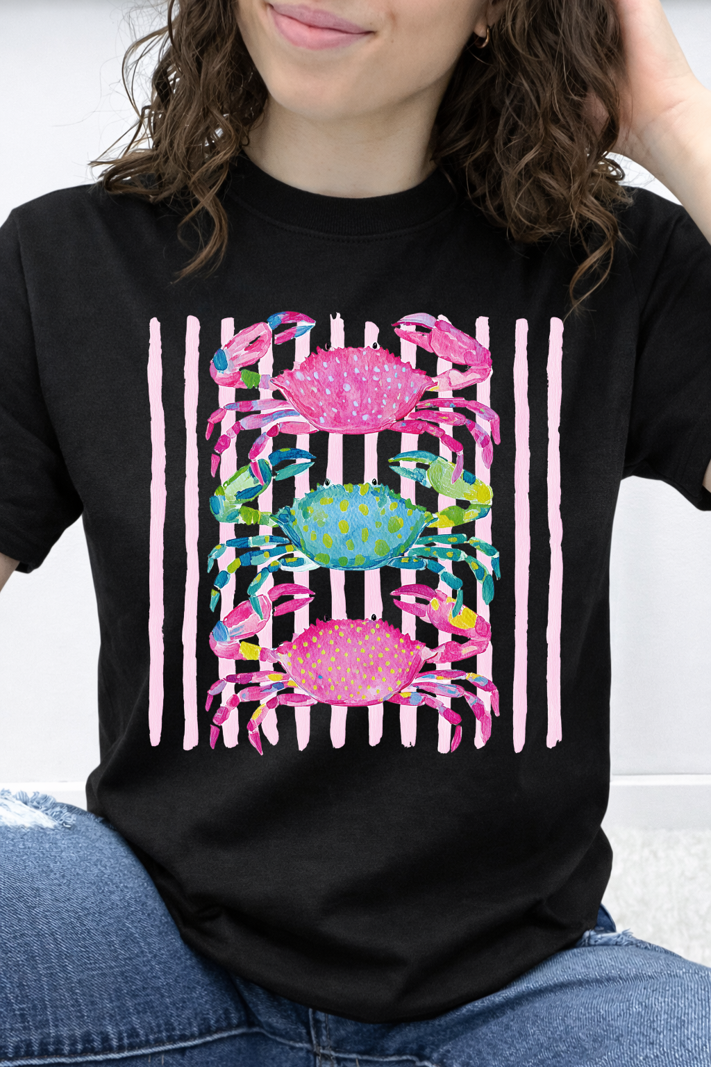 Striped Triple Crab Stack Graphic Collection
