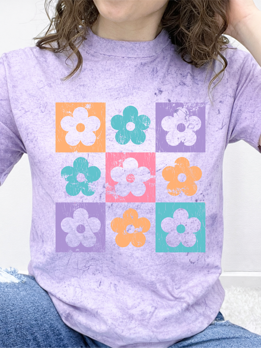 Checkered Floral Graphic Collection