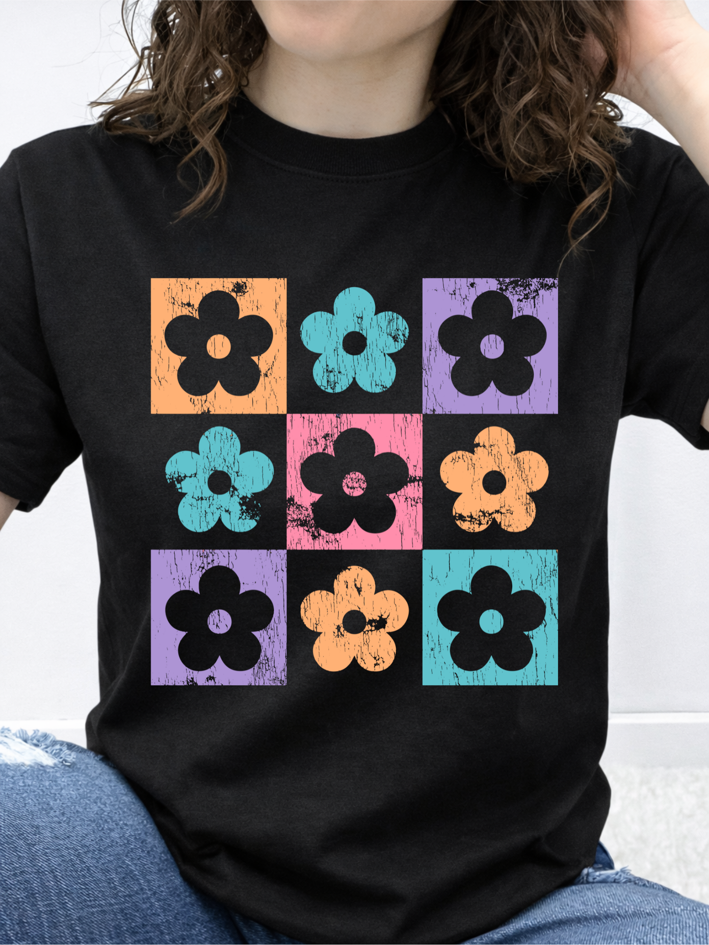 Checkered Floral Graphic Collection