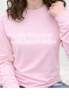 Pink Long Sleeve Gildan Tee