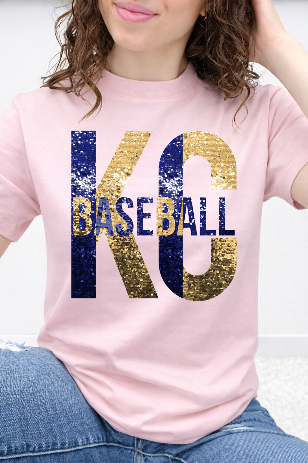 KC Baseball Sequin Graphic Collection