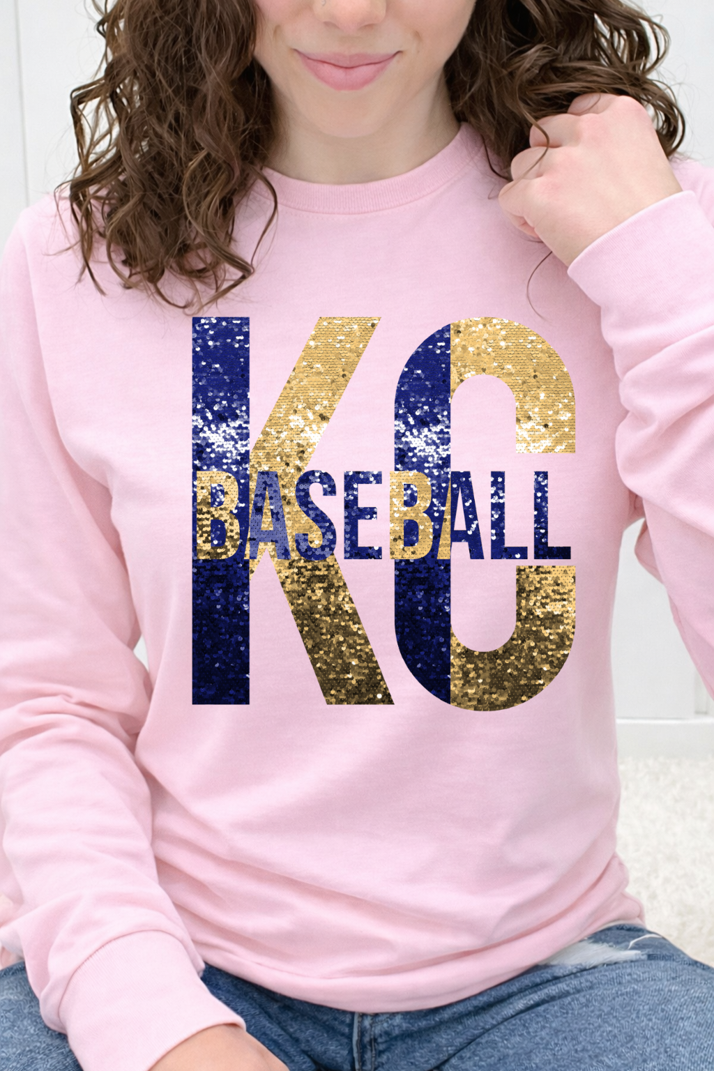 KC Baseball Sequin Graphic Collection