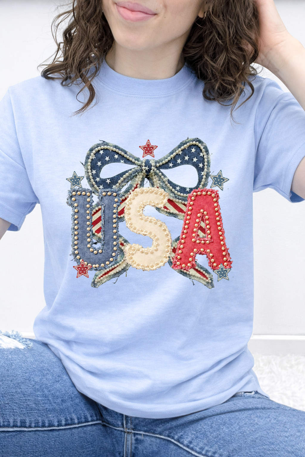 USA Bow & Pearls Graphic Collection