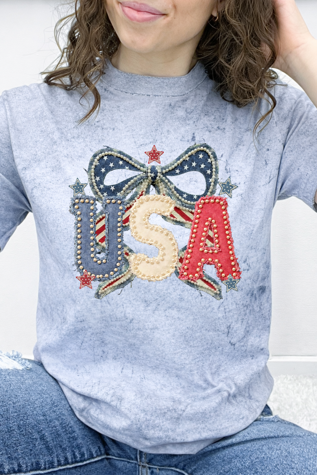 USA Bow & Pearls Graphic Collection