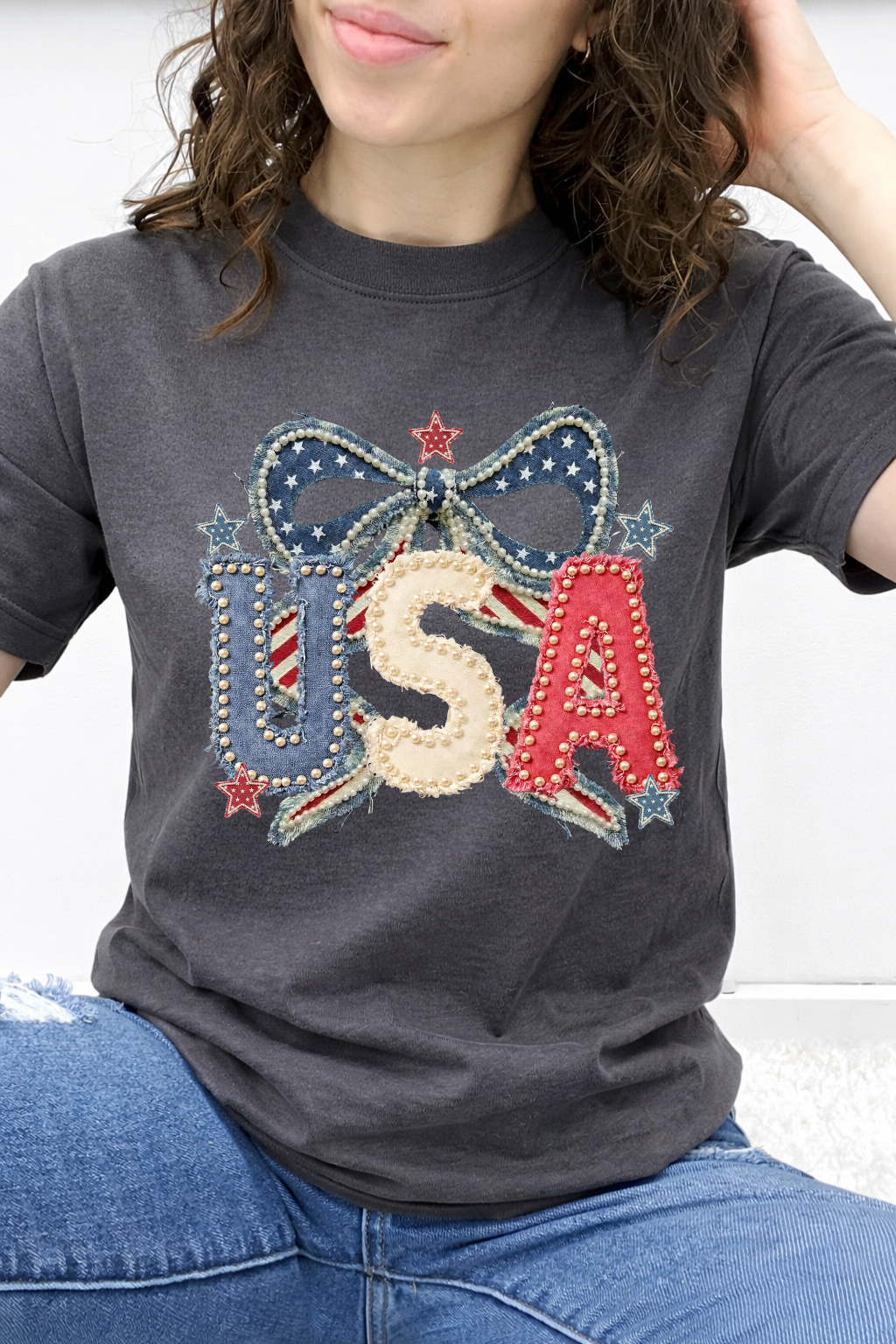 USA Bow & Pearls Graphic Collection
