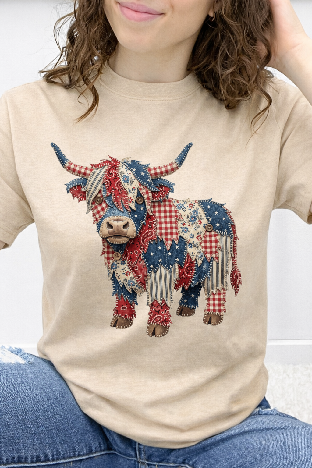 Red White & Moo Patchwork Graphic Collection