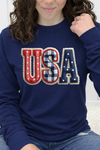 Navy Long Sleeve Tee