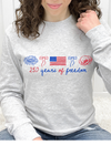 Heather Grey Long Sleeve Gildan Tee